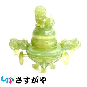 翡翠 香炉 置物 インテリア